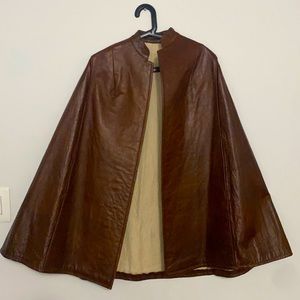 Vintage leather cape